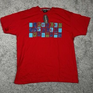 Vintage Pelle‎ Pelle Marc Buchanan T-Shirt XL Made in Canada NWT Red